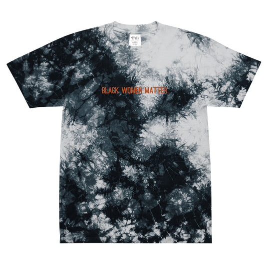 Oversized tie-dye t-shirt - Black Women Matter