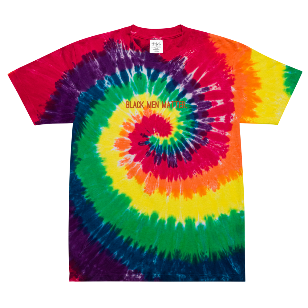 Oversized tie-dye t-shirt - Black Men Matter