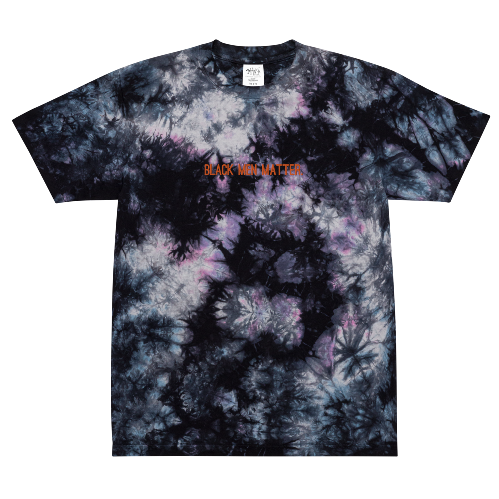 Oversized tie-dye t-shirt - Black Men Matter – The Orange Moon Studios