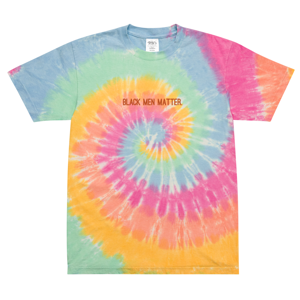 Oversized tie-dye t-shirt - Black Men Matter